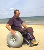 Rollstuhl für den Strand